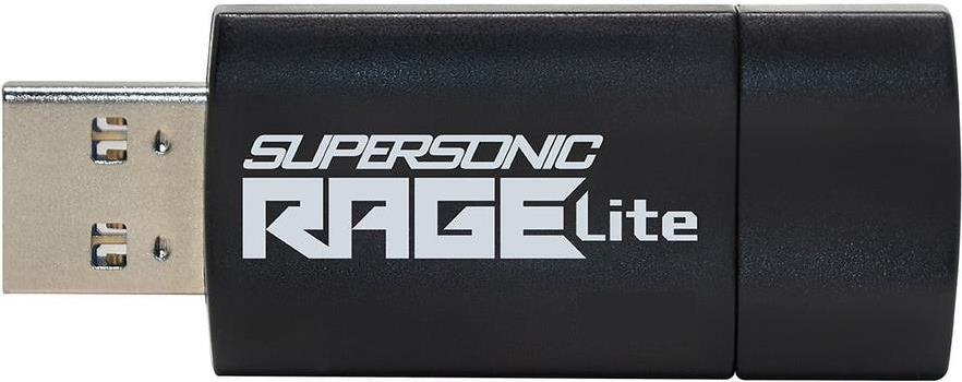 Patriot Memory Supersonic Rage Lite USB-Stick 64 GB USB Typ-A 3.2 Gen 1 (3.1 Gen 1) Schwarz - Blau (PEF64GRLB32U)