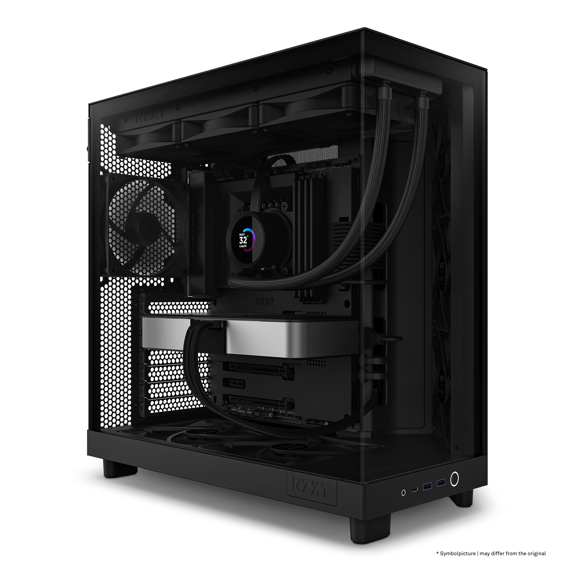 NZXT H6 Flow Mid Tower Schwarz
