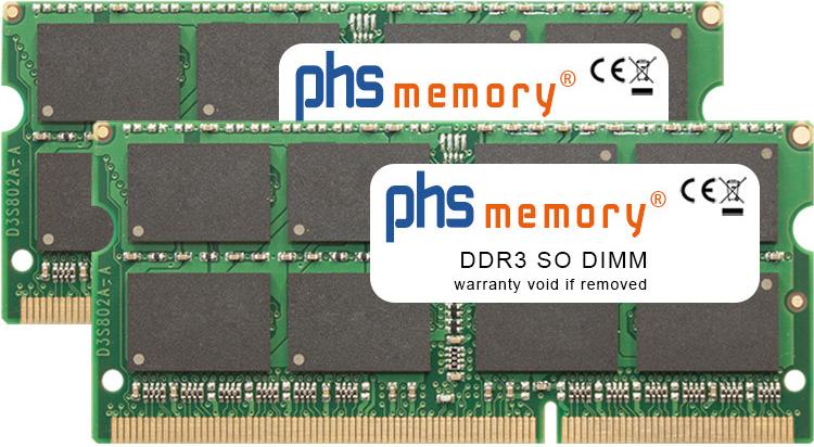 PHS-memory 16GB (2x8GB) Kit RAM Speicher kompatibel mit Apple MacBook Pro Core i5 2.5GHz 13-Zoll (Mid 2012) DDR3 SO DIMM 1333MHz PC3L-10600S (SP567375)