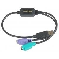 Datalogic ADP-203 Wedge to USB Adapter PS/2-Kabel 0,5 m 2x 6-p Mini-DIN USB A Schwarz (90ACC1903)