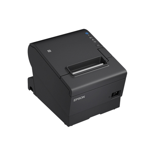 Epson TM-T88VII, USB, USB-Host, RS232, Ethernet, ePOS Bondrucker, Thermodirekt, 7 Punkte/mm (180dpi), Medienbreite (max): 58mm, 80mm, Druckbreite (max.): 72mm, Rollendurchmesser (max.): 83mm, Geschwindigkeit (max.): 500mm/Sek., USB (Typ B), USB-Host, RS232, Ethernet, mechanischer Sensor, ESC/POS, ePOS, inkl.: Netzteil, Netzkabel (EU), Kabelabdeckung, Papierbreitenadapter, Schalter Abdeckung, separat bestellen: Schnittstellenkabel, schwarz (C31CJ57112)