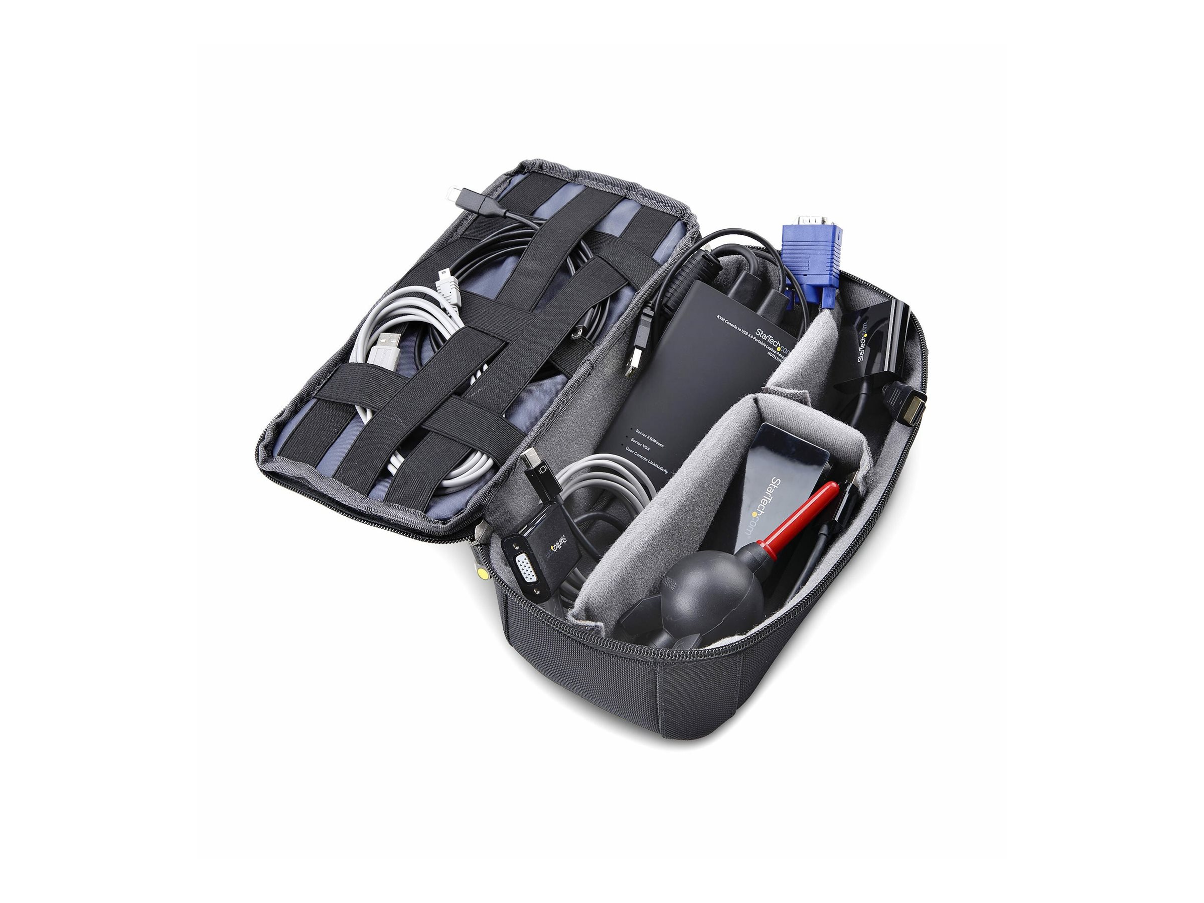 StarTech.com Laptop Crash Cart Adapter, USB/VGA/Mini DisplayPort KVM-Konsole, 1920 x 1200 Pixel, Schwarz
