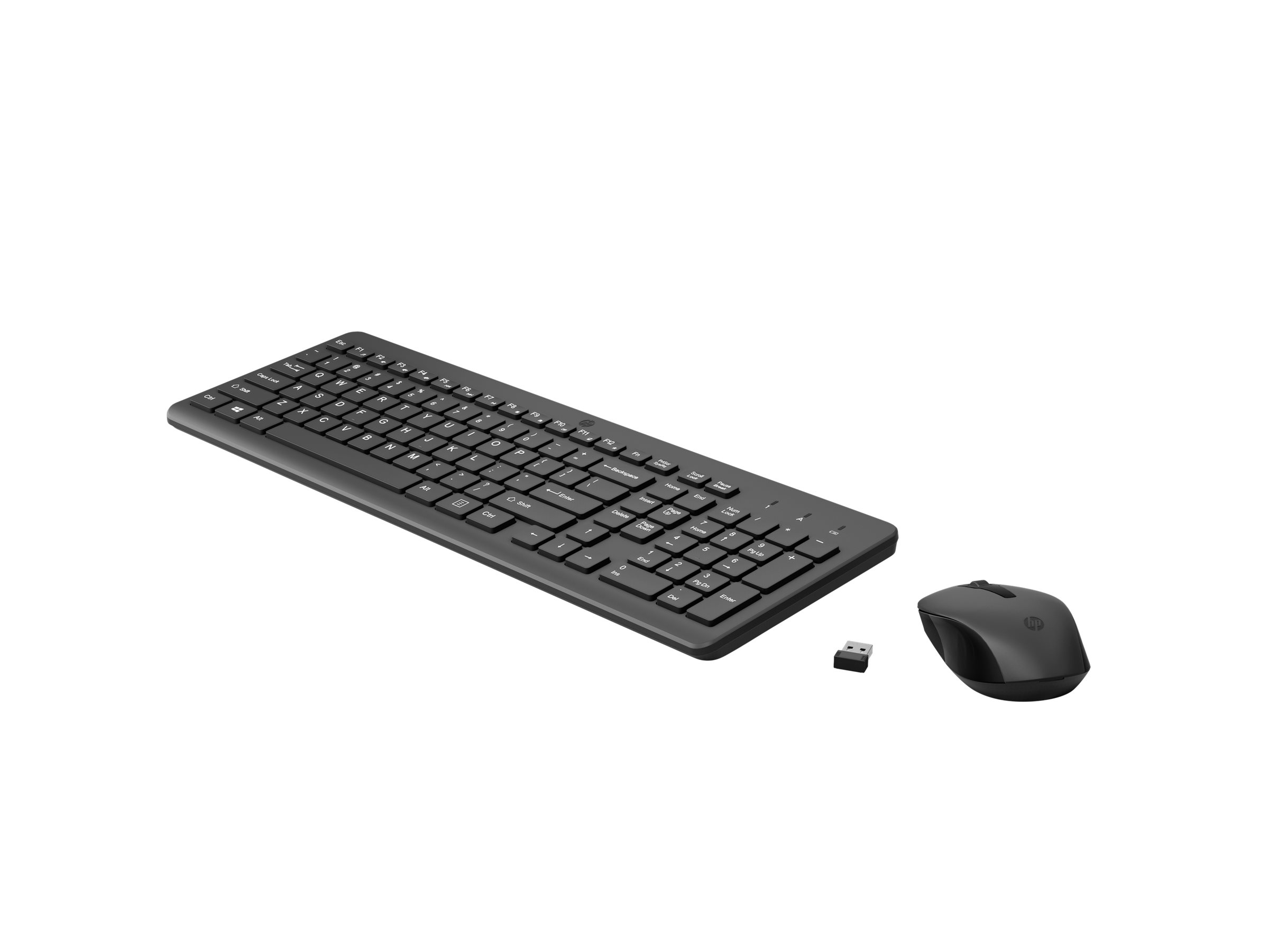 HP 330 Kabelloses Tastatur- und Maus-Set Deutsch Schwarz