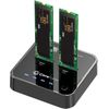 CoreParts MS-CLONER-SATA Speicherlaufwerk-Docking-Station USB 3.2 Gen 2 (3.1 Gen 2) Type-C Schwarz (MS-CLONER-SATA)