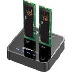 CoreParts MS-CLONER-SATA Speicherlaufwerk-Docking-Station USB 3.2 Gen 2 (3.1 Gen 2) Type-C Schwarz (MS-CLONER-SATA)