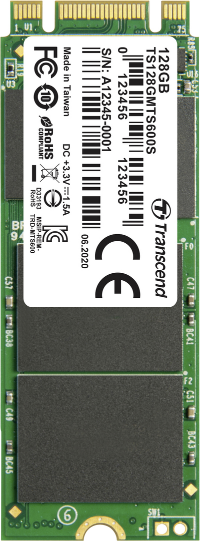 Transcend MTS600S SSD (TS128GMTS600S)