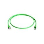 Telegärtner Patchkabel, Kat.6A (tief), S/FTP, 3.0 m, grün halogenfrei, Folienpaar- und Gesamtgeflechtschirmung, - 1 Stück (L00002A0113)