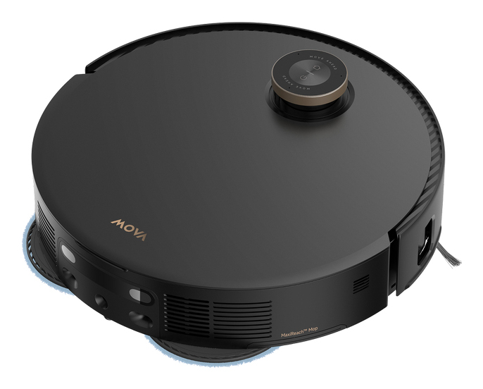 MOVA Mobius 60 Saug-Wisch-Roboter mit Reinigungsstation 30000 Pa HEPA Filter Schwarz