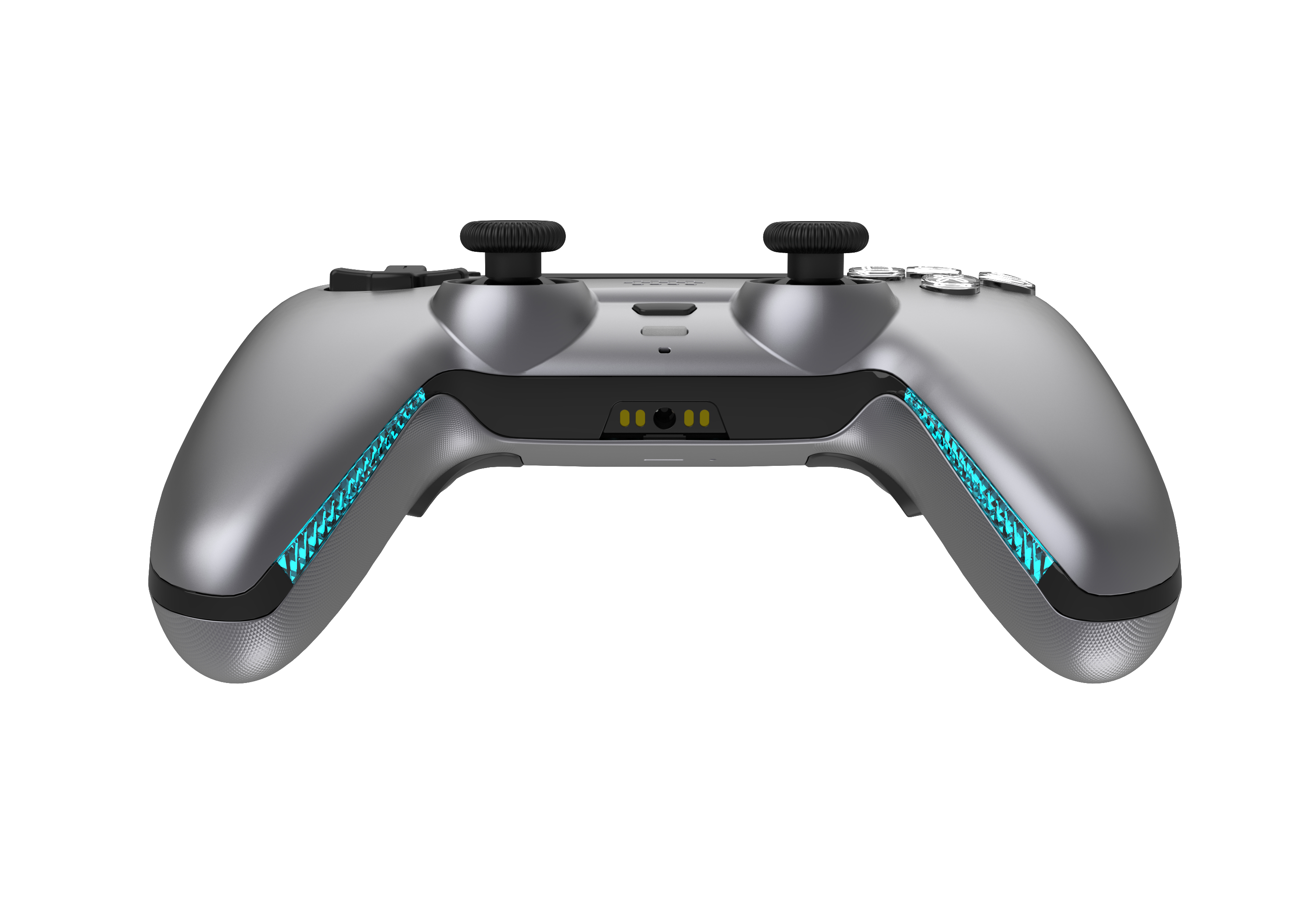 Deltaco Gaming GAM-199 Wireless Gamepad für PS5 mit Ladestation Stahlgrau