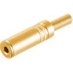 S/CONN maximum connectivity Klinkenkupplung Stereo 3,5mm, Metall, vergoldet (51210-MG)