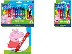 STAEDTLER Noris Junior 224 L1 Wachsmalkreide Peppa Pig 6er Etui sechskantig