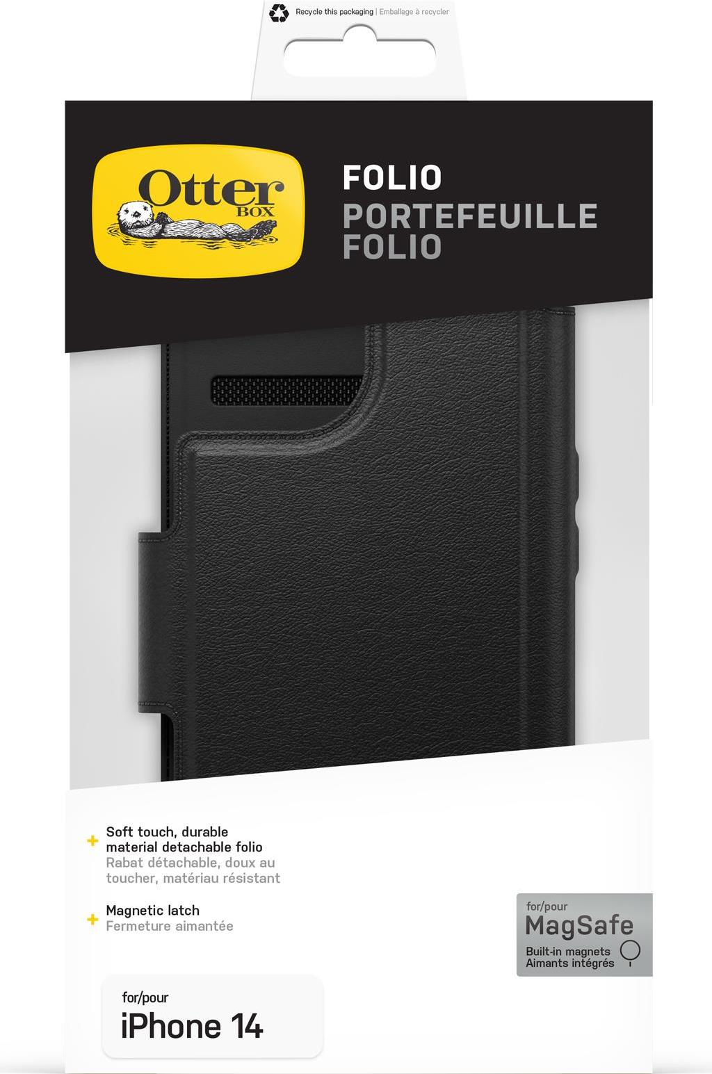 OtterBox MagSafe Folio Hülle für iPhone 14 schwarz (77-90282)