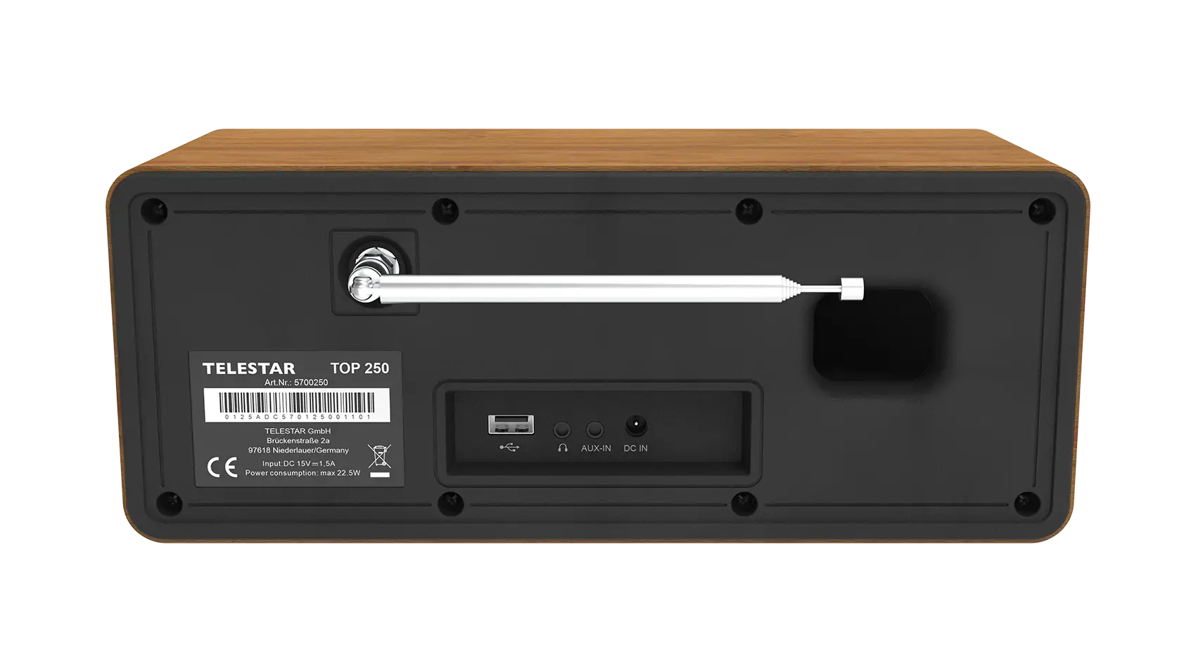 Telestar TOP 250 Holz Multifunktionsradio Internet DAB+ FM 20 W Braun