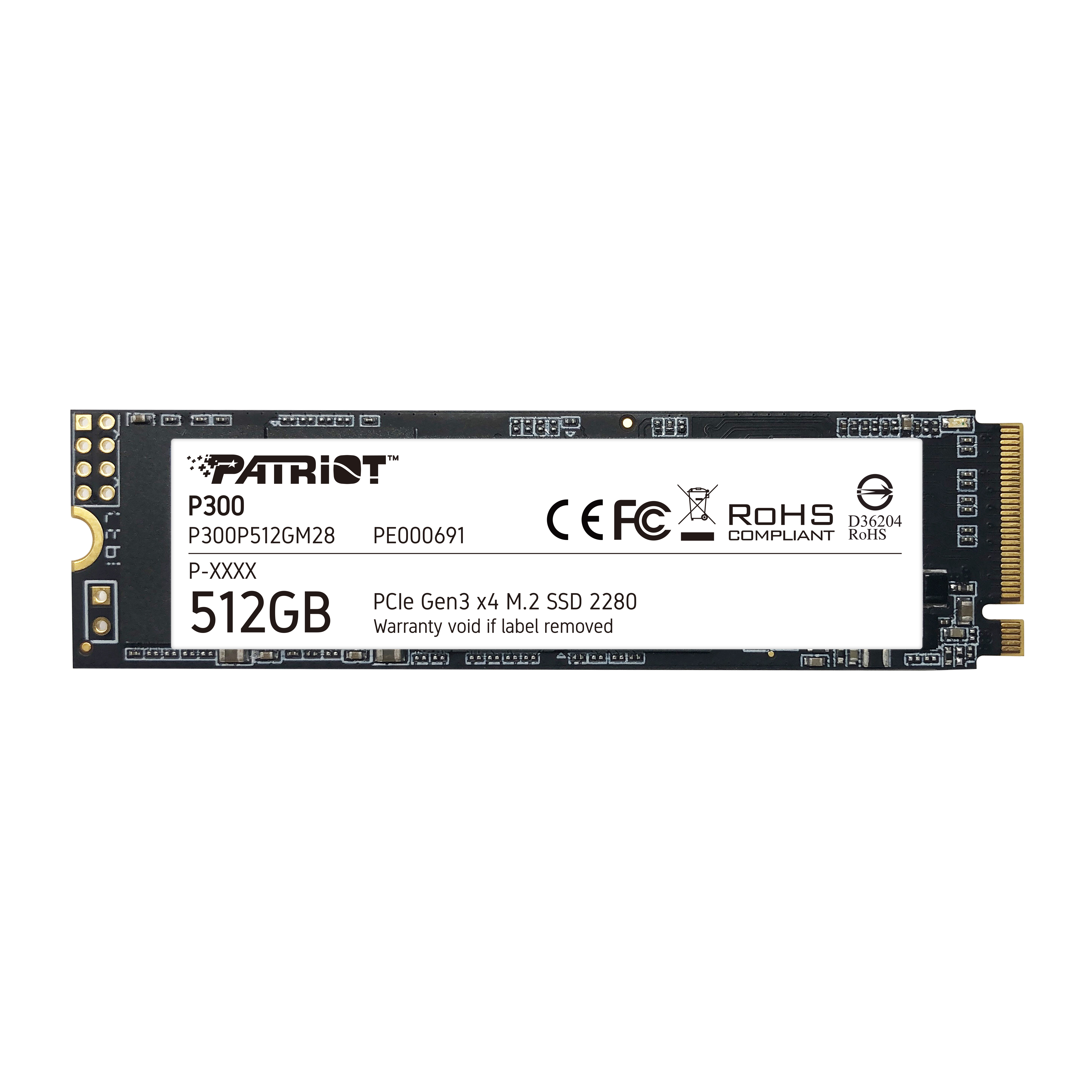 Patriot P300 512 GB SSD M.2 2280 PCIe 3.0 x4 (NVMe)