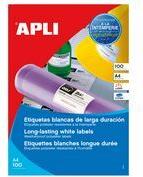 agipa Wetterfeste Folien-Etiketten, 105 x 148,5 mm, weiß aus Polyesterfolie, wetterfest, schmutzabweisend, reißfest, - 1 Stück (101169)