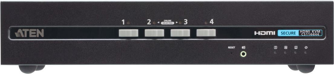ATEN Sicherer KVM-Switch mit 4 USB-HDMI-Dual Display (PSD PP v4.0-konform) (CS1144H4)