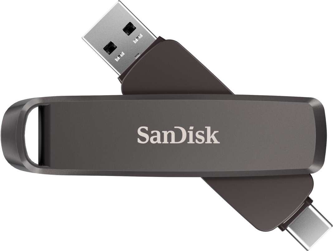 SANDISK SD EXTREME PRO DUAL DRIVE 256GB METAL DRIVE 1000/900MB/S USB C+T (SDDDE1-256G-G46)