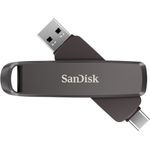 SANDISK SD EXTREME PRO DUAL DRIVE 256GB METAL DRIVE 1000/900MB/S USB C+T (SDDDE1-256G-G46)