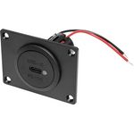 ProCar Power USB-C Einbausteckdose PD/QC mit LED + Montageplatte Belastbarkeit Strom max.=3 A 12 oder 24 V/DC (67362000)