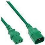 InLine® Kaltgeräteverlängerung, C13 auf C14, grau, 0,75m (16507A)