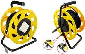 LogiLink Netzwerk Kabeltrommel,Cat.7 Rohkabel, S/FTP, TPE, 60 m gelb/schwarz, mit biegsamen TPE Kabel,Cat.7 Rohkabel 600 MHz - 1 Stück (CQ4060S)