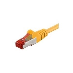 Wentronic Goobay CAT 6 Patchkabel, S/FTP (PiMF), Gelb, 50 m - LSZH halogenfrei, Kupfer (68309)