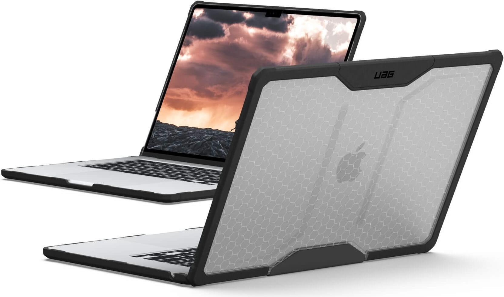 UAG Urban Armor Gear Plyo Case | Apple MacBook Air 15" (2023) | ice/schwarz (transparent) (134414114340)