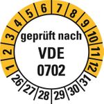 HEIN Industrieschilder HEIN 188207 Prüfpl.VDE0702,26-31,PF,20mm,500/ROL (188207)