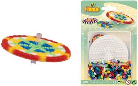 Hama Bügelperlen midi "Kreisel", im Blister Durchmesser Bügelperle midi: 5,0 mm - 1 Stück (00004903)