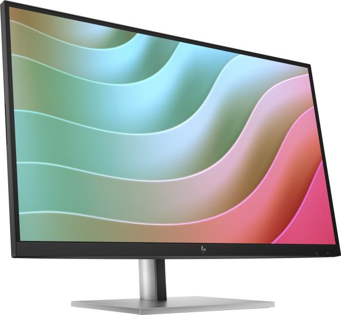 HP E27k G5 E-Series LED-Monitor 68,6 cm 68,60cm (27") sichtbar 3840 x 2160 4K UHD 2160p @ 60 Hz IPS 350 cd/m² 1000:1 5 ms HDMI DisplayPort USB-C Lautsprecher schwarzer Kopf Schwarz und Silber Ständer [Energieklasse F] (6N4C4AA#ABB) (geöffnet)