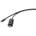 Renkforce RF-4531594 Videokabel-Adapter 3 m USB Typ-C HDMI Schwarz (RF-4531594)