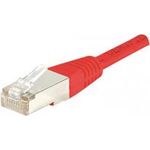 Patchkabel F/UTP, CAT.5e, rot, 1,5 m Patchkabel mit besonders schmalem Knickschutz (847017)