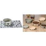 Ritzenhoff & Breker Hunde-Napfset MIKA DOG, 850 ml, grau robuster Keramiknapf aus Steingut, mit charmantem, - 1 Stück (322583)