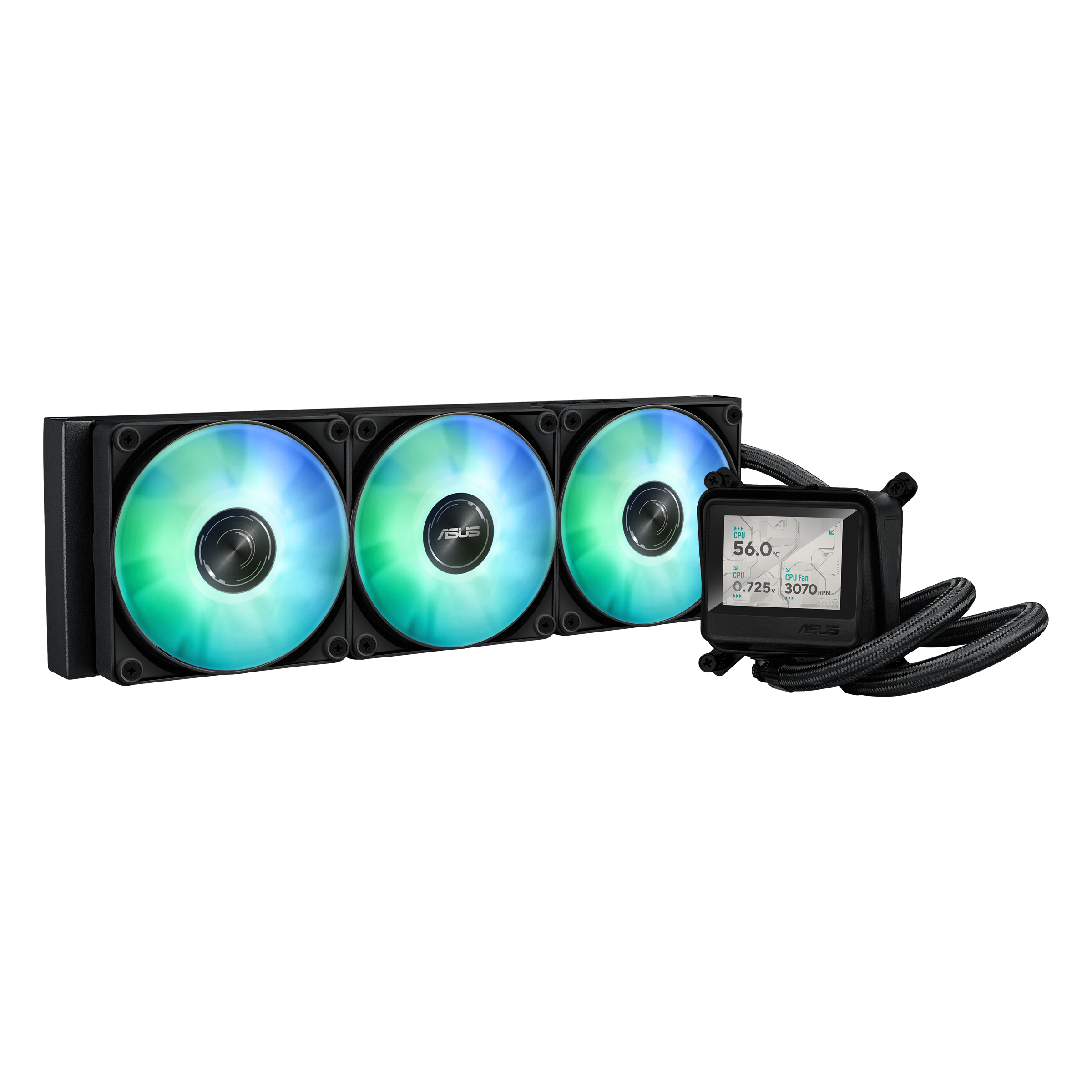 ASUS MAX Gaming LC 360 ARGB LCD Prozessor-Flüssigkeitskühlsystem Schwarz