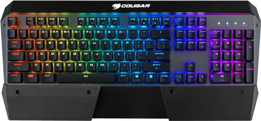COUGAR Gaming AttackX3 RGB Tastatur USB Schwarz (37ATRM5MG.1001)