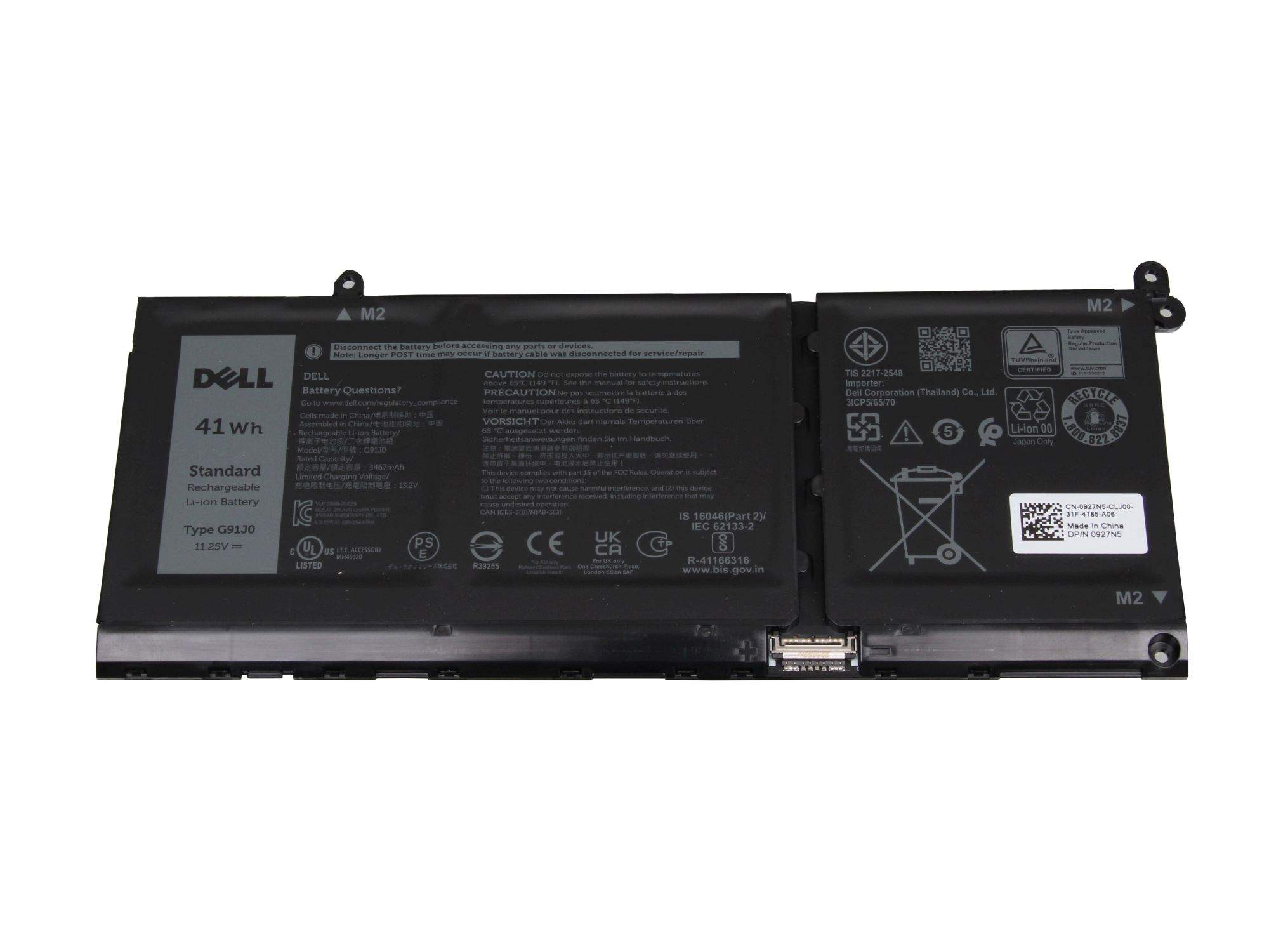 Dell 0G91J0 Akku 41Wh Original (0G91J0)