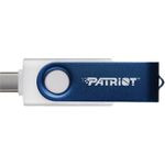 Patriot Memory 64GB Xporter X550 USB-Stick Dual USB A+C (PS64GX550AAD) Weiß, Blau (PS64GX550AAD)