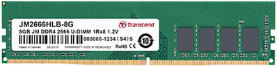 8GB JM DDR4 2666 U-DIMM 1Rx8 1Gx8 CL19 1.2V (JM2666HLB-8G)