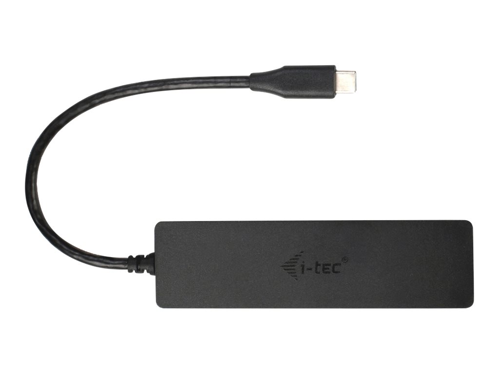 i-Tec USB-C Slim Passive Hub 4 Port Schwarz