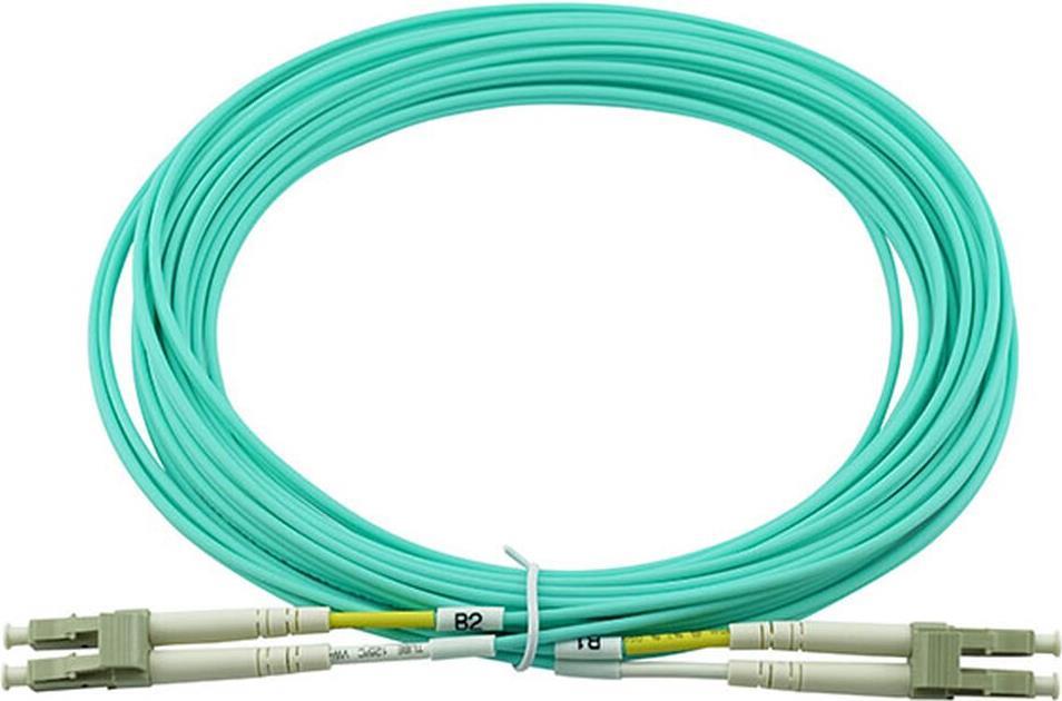 Kompatibles HPE BK838A BlueOptics Duplex LWL Patchkabel, LC-UPC/LC-UPC beige, 1 Meter, Multimode, G50/125µm OM3, Eingangsdämpfung: unter 0.2dB, Markenfaser, Keramik Ferrule, inkl. Messprotokoll (BK838A-BO)