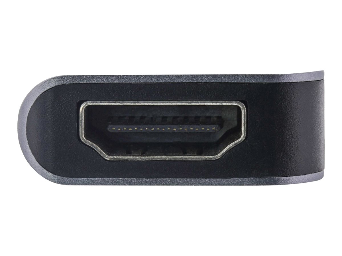 InLine 33271H Multifunktions-Hub USB 3.2 Gen.1 2x USB-A 5Gb/s HDMI 4K/30Hz USB-C PD 87W Grau