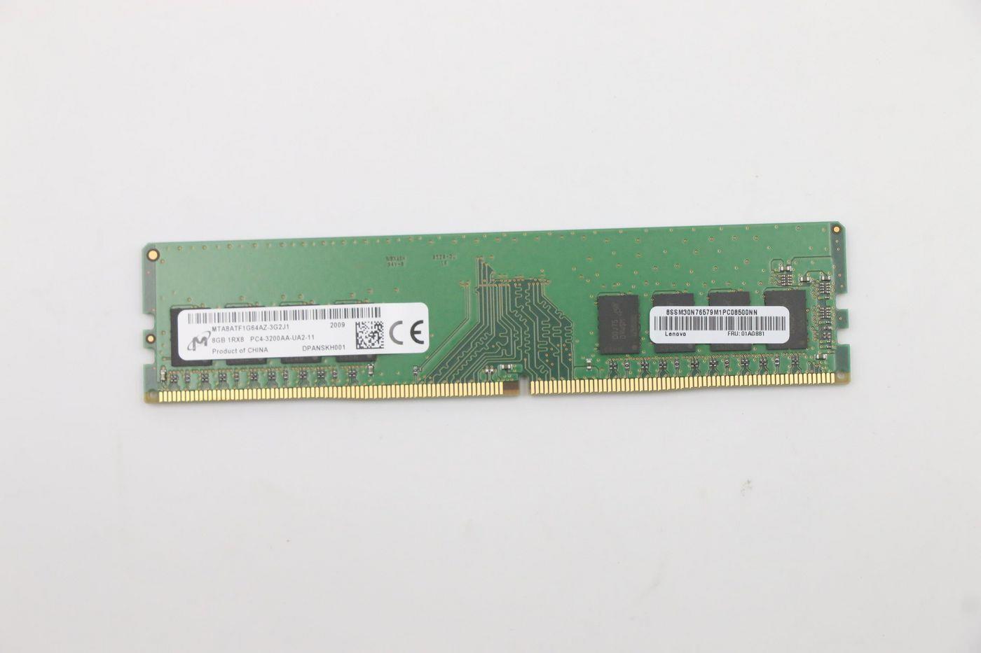 Lenovo UDIMM 8GB DDR4 3200 MICRON (01AG881)