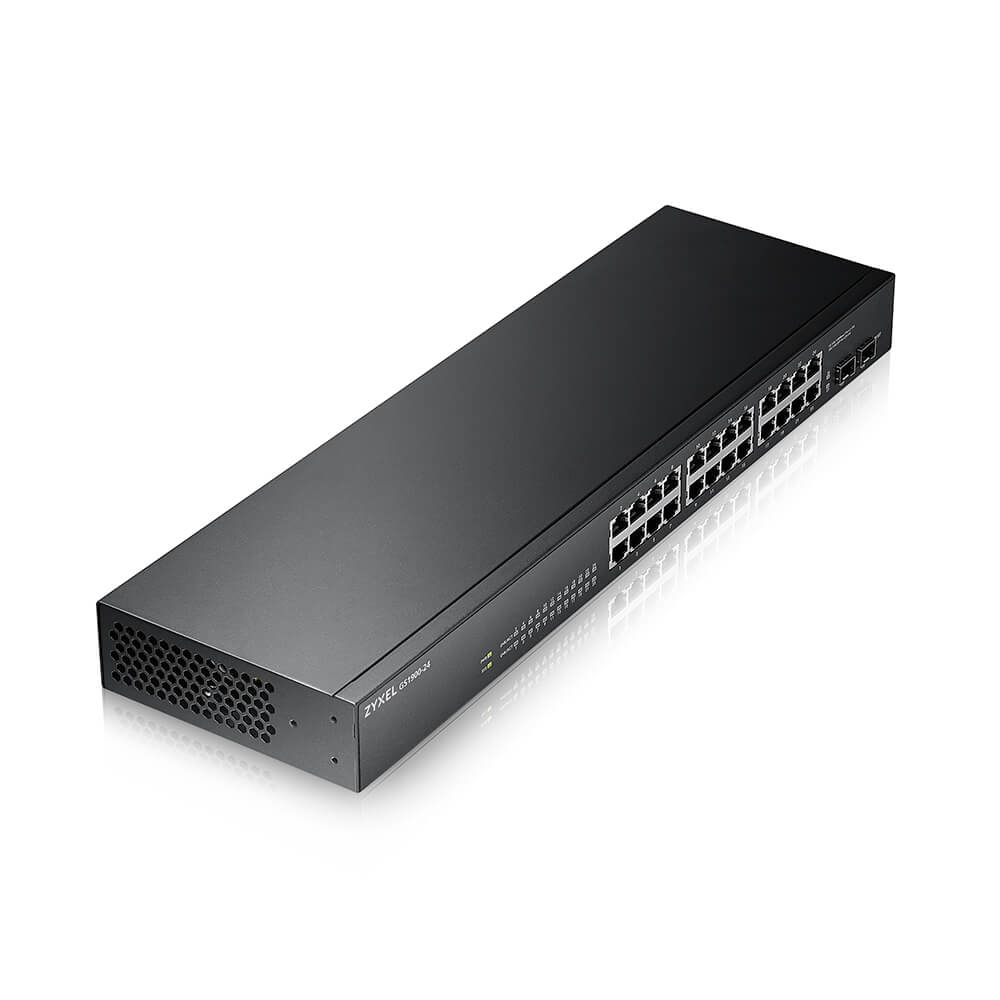 Zyxel GS1900-24 Managed Switch 24 Ports Gigabit Ethernet Schwarz