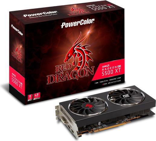 PowerColor Red Dragon Radeon RX 5500 XT (AXRX 5500XT 8GBD6-DH)