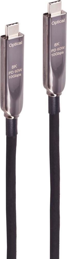 shiverpeaks ®--USB Anschlusskabel, USB-C hybridcable, 3.2, 8K, 10G, 60W, PVC, 12,5m (BS30-43215)