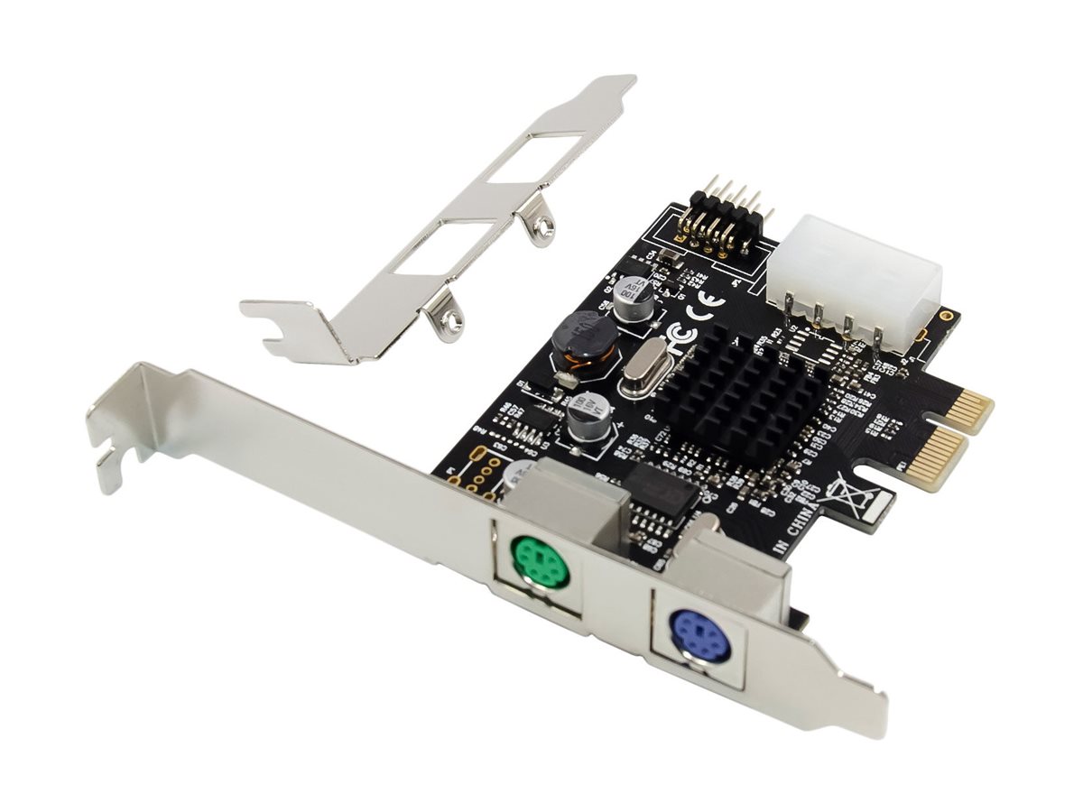 InLine 76620P Schnittstellenkarte 2x PS/2 PCIe 1.1 Low-Profile
