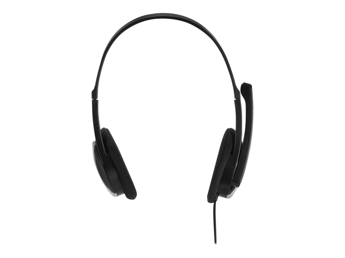 Hama HS-P100 On-Ear Stereo PC-Headset Kabelgebunden 2 m Schwarz, Silber