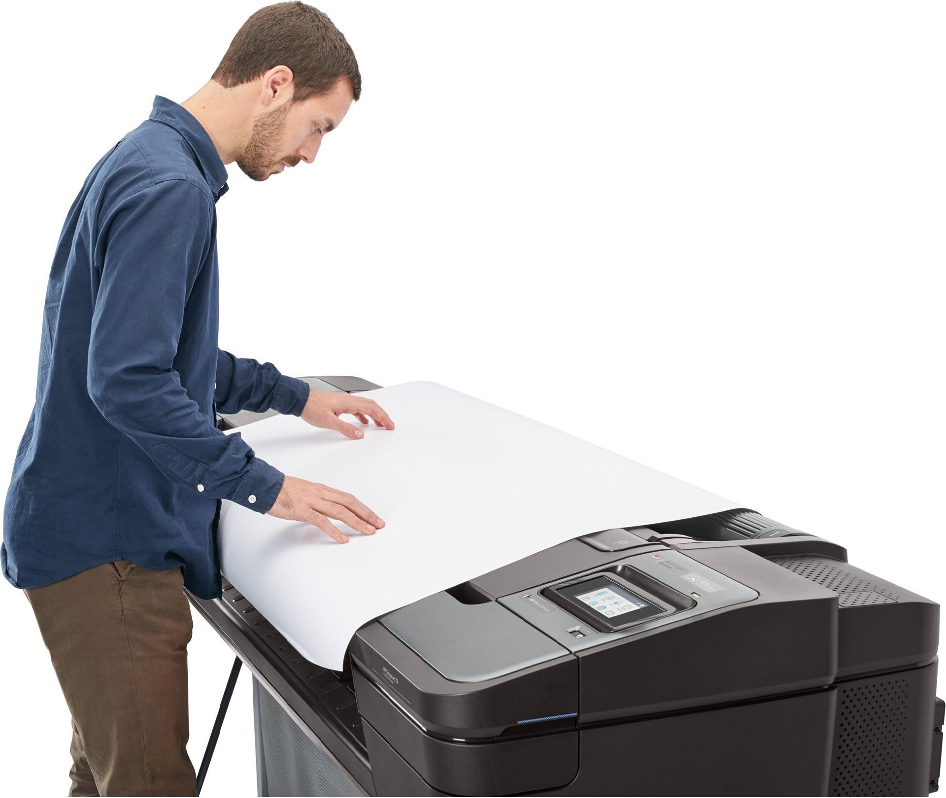 HP DesignJet Z6dr 44" PostScript Großformatdrucker mit V-Trimmer Schwarz, Silber