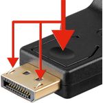 Goobay DisplayPort-auf-VGA-Adapter 1.1, 0,15 m (60606)