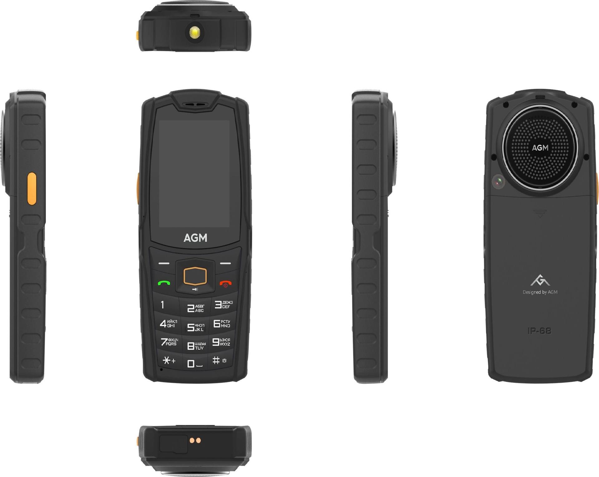 AGM M6 4G Outdoor 2,4" Feature Phone Dual-SIM Schwarz